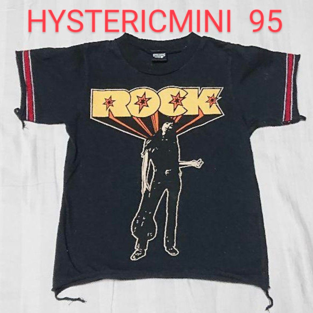 ヒステリックミニ ROCK-Tシャツ/95//HYSTERICMINIヒステリックグラマー
