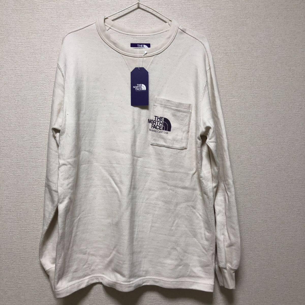 S 新品タグ付 ノースフェイス パープルレーベル フィールド ロングスリーブ グラフィックティ Field Long Sleeve Graphic Tee NT3405N 白_画像2