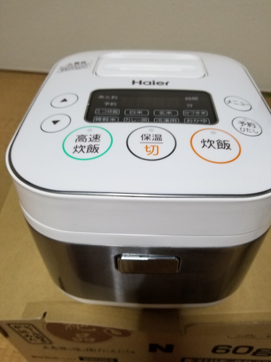 ハイアール マイコンジャー炊飯器 JJ-M31D 3合炊き 2019年製よごれありの画像1