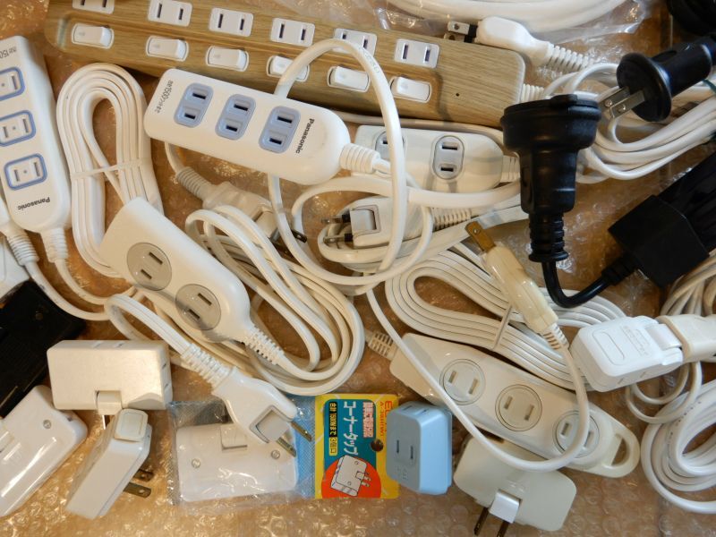 1 jpy ~ not yet inspection goods multi tap extender etc. various large amount . summarize set! that 6 unused goods contains present condition delivery 