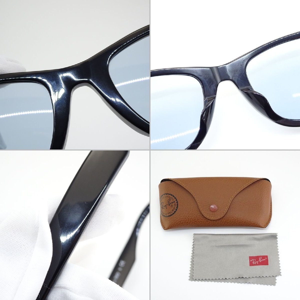 【1円】レイバン Ray Ban ウェイファーラー ORIGINAL WAYFARER CLASSIC サングラス アイウェア RB 2140-F ケース クロス付 41026の画像10