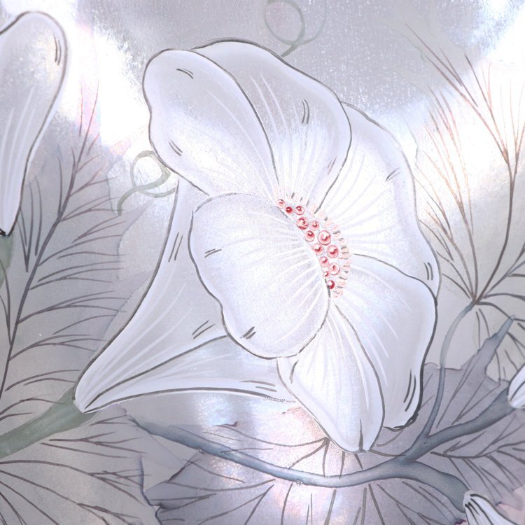[1 иен ] Vintage цветок беж Испания to цветок ваза для цветов цветок сырой ваза цветок бабочка стекло botanikaru рисунок проигрыватель -to