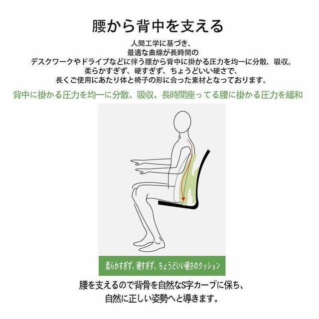 背もたれクッション 腰痛 クッション 車 腰枕 ランバーサポート 疲れ軽減_画像6