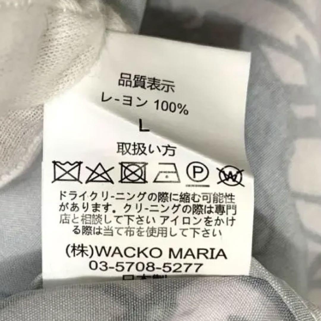 【新品未使用品】WAKCO MARIA ワコマリア 攻殻機動隊 コラボ アロハシャツ ハワイアンシャツ オープンシャツ 半袖 Lの画像8