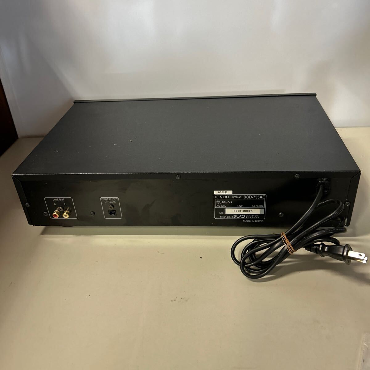 DENON DCD-755AE Denon CD player electrification OK tray is your own convenience go out .. Junk 