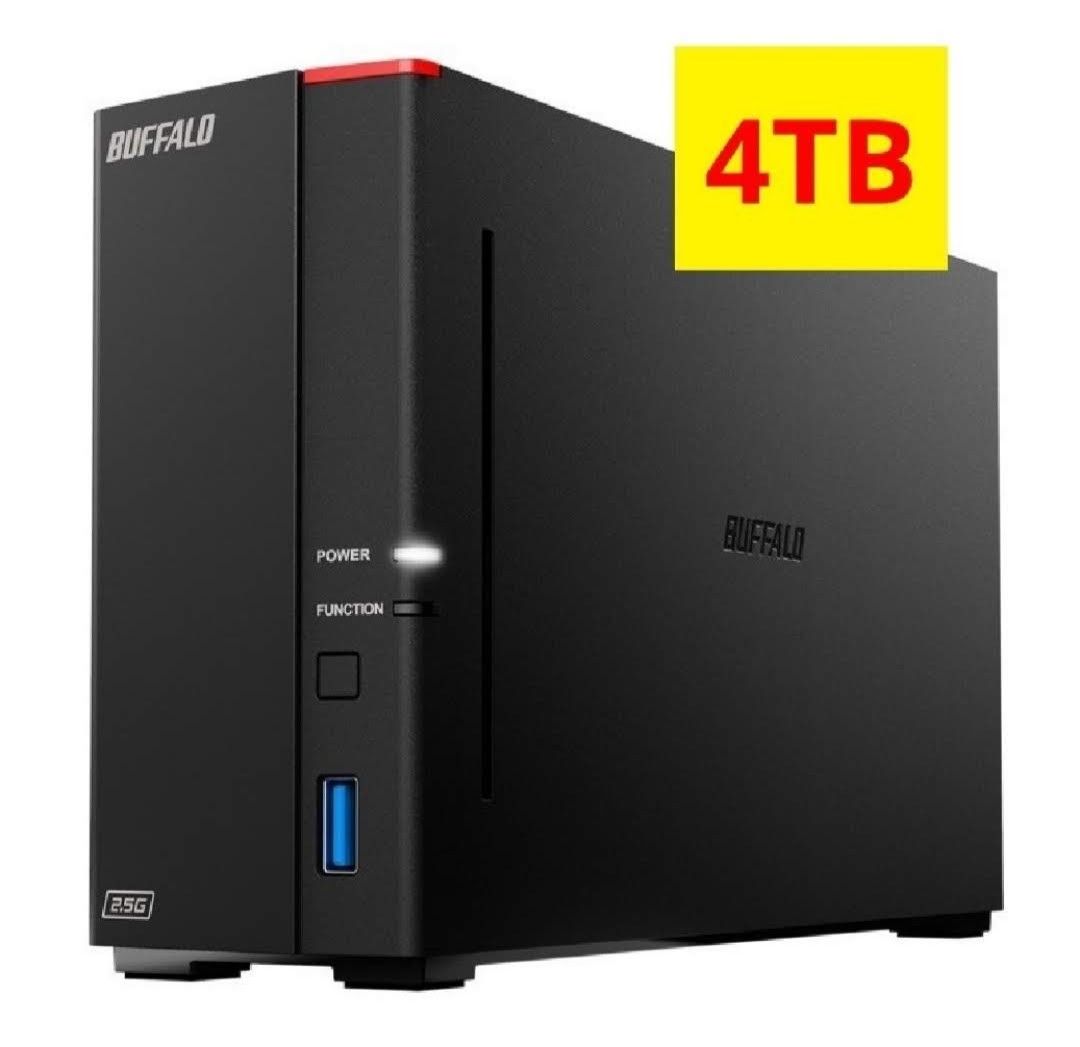 ★4TB★美品★BUFFALO LS710D0401 [ネットワークハードディスク（NAS）高速ヘキサコアCPU搭載 