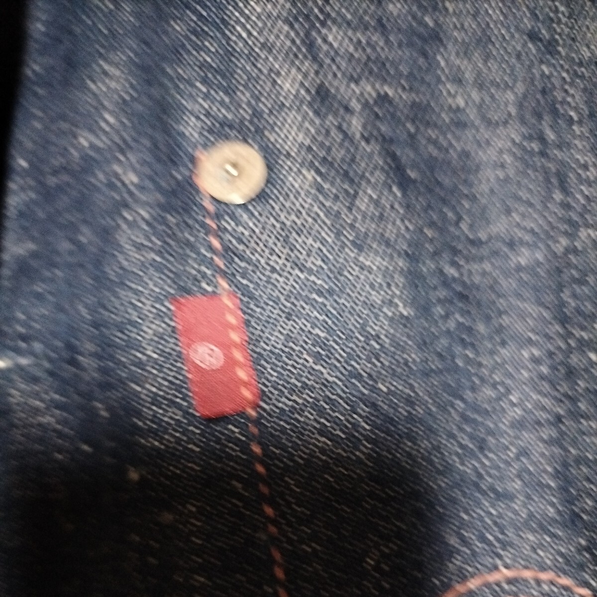 ビンテージノンウォッシュ 2004年 初期 チュニジア製 levis RED リーバイスレッド 1st ファースト コート デニムジャケット Mサイズ_画像2