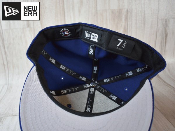 J39《未使用品》NEW ERA ニューエラ【7-3/4 - 61.5cm】MLB LA DODGERS ドジャース サイドパッチ 帽子 キャップの画像6