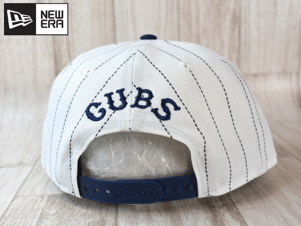 J41《未使用品》NEW ERA ニューエラ【9 FIFTY フリーサイズ】MLB COOPERSTOWN CHICAGO CUBS カブス 帽子 キャップの画像5
