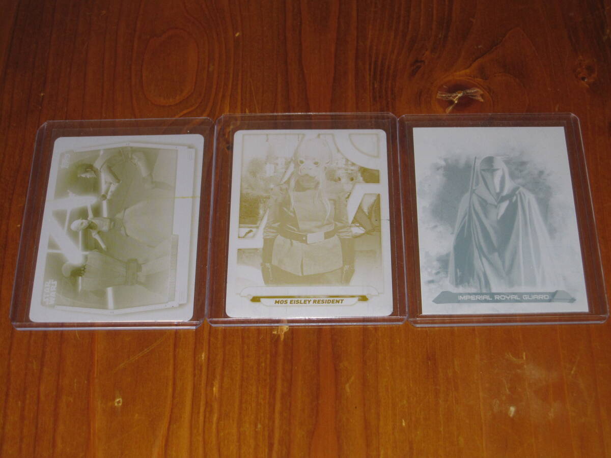 Topps Star Wars Printing Plate 3枚セット　1/1_画像1