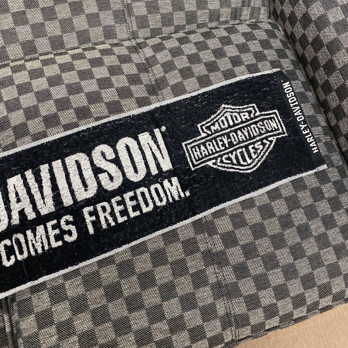 HARLEY-DAVIDSON マフラータオル ハーレーダビッドソン 未使用　レア物　両サイドにマーク　在庫切れ寸前_画像4