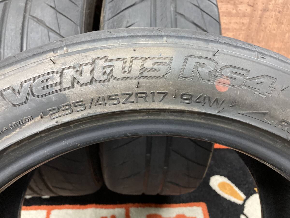 ◆1,000円スタート完全売切り!4本◆235/45-17◆Hankook ハンコック Ventus ベンタス R-S4 RS4◆235/45ZR17 94W◆2019年製造_画像7