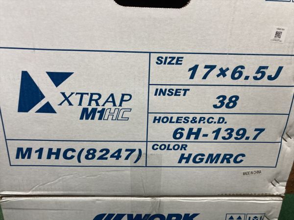 ◆ホイールのみ4本セット! WORKワークXTRAP M1HC17インチ 6.5J ET38 139.7-6H JWL-T 200系 ハイエース バン ワゴン レジアス スタッドレス_画像10