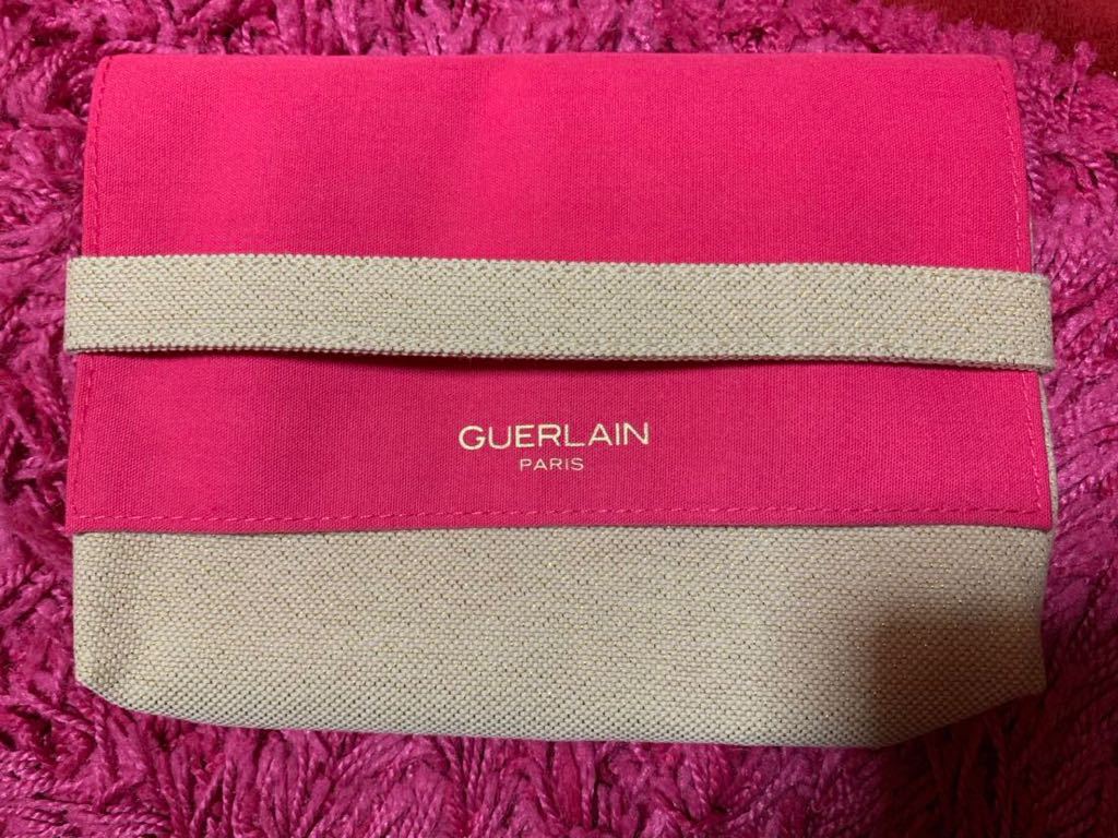 ゲラン GUERLAIN ノベルティ クラッチポーチ ピンク 新品 即決_画像1