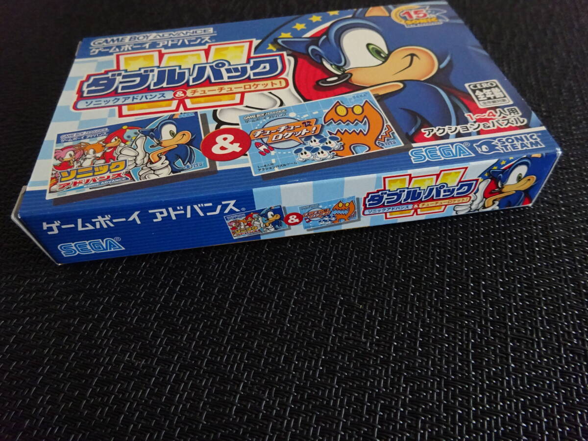 ゲームボーイアドバンス　GBA　箱説あり　SONIC ソニックアドバンス＆チューチューロケット! W ダブルパニック　〈0743〉_画像4