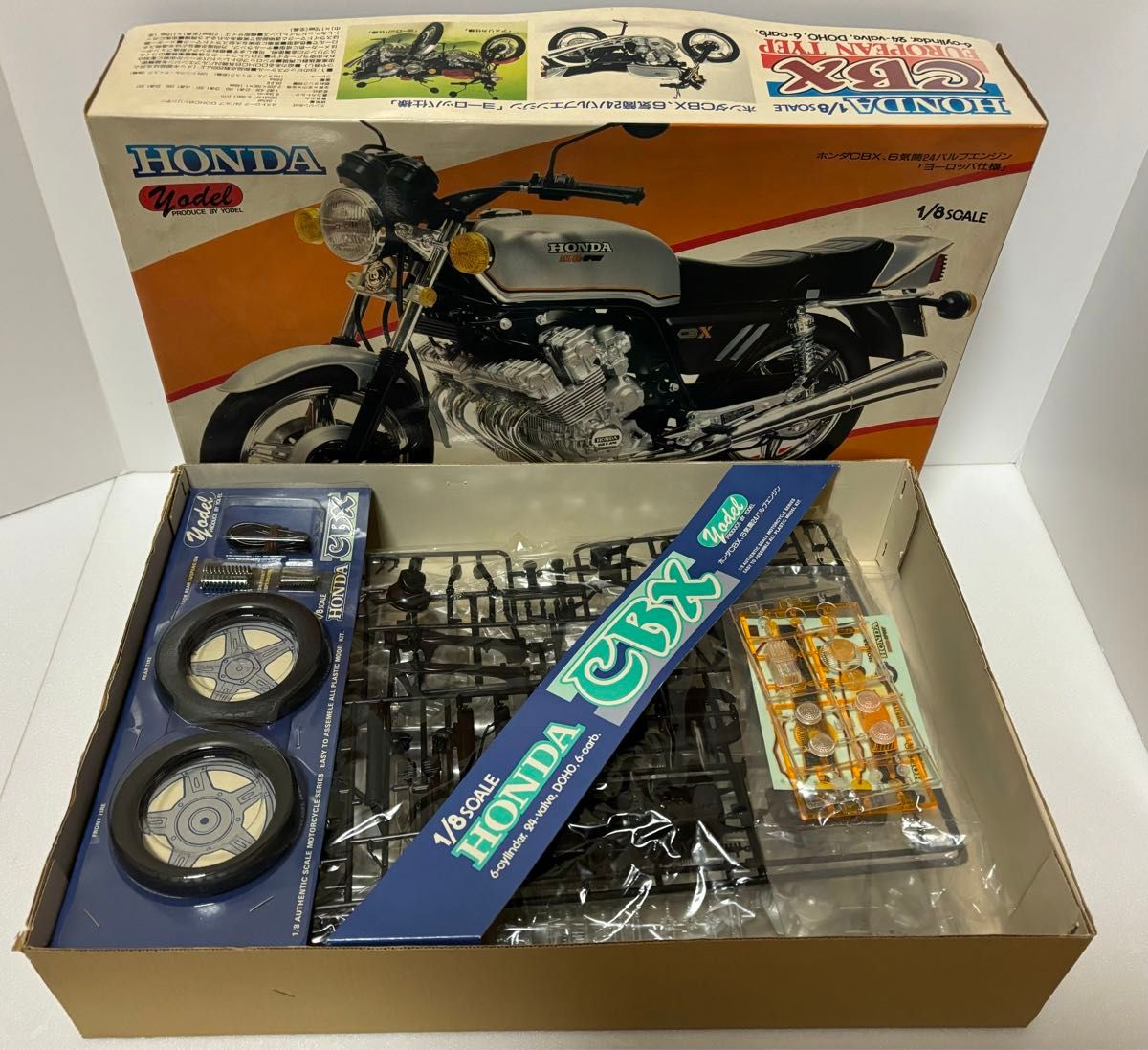 ヨーデル模型　1/8スケール　プラモデル　ホンダ　HONDA CBX ヨーロッパ使用