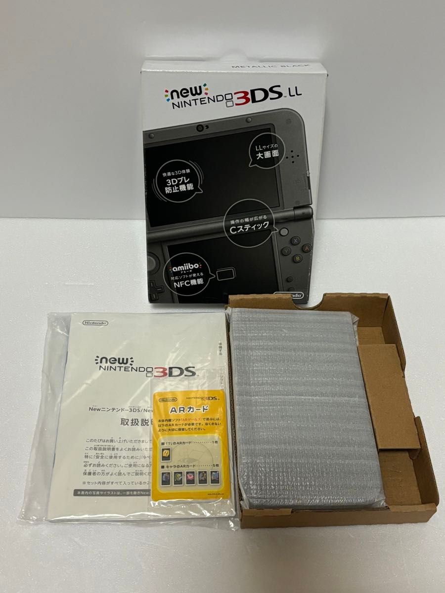 美品　 Newニンテンドー3DSLL メタリックブラック Nintendo ニンテンドー