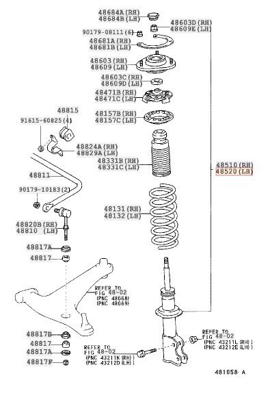 トヨタ 純正 MRS MR-S ショック アブソーバ FR 左右TOYOTA MRS ABSORBER SHOC FRONT LR ZZW30 未使用 Genuine JDM OEM メーカー純正品_画像2