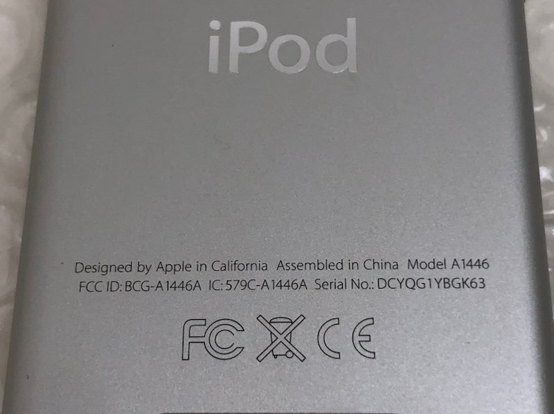 ジャンク Apple アップル iPod nano アイポッド ナノ A1446 MKN22J 16GB デジタルオーディオプレーヤー 240507SK100077_画像7