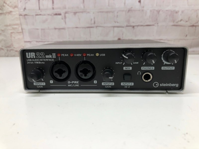 Steinberg スタインバーグ UR22 mkII mk2 USBオーディオインターフェース 2x2 USB2.0 24bit/192kHz 本体のみ 240502SK100987の画像9