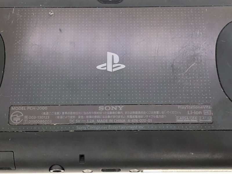 【ジャンク品】 SONY ソニー PlayStation Vita Wi-Fiモデル ブラック PCH-200 　240514SK360026_画像7