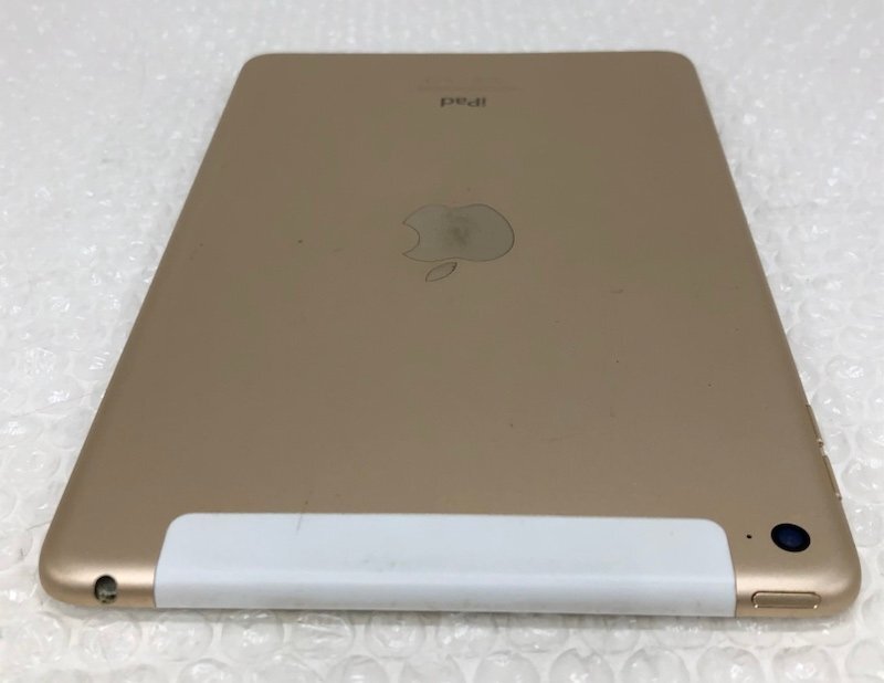 【ジャンク】Apple iPad mini 4 A1550 MK712J/A ゴールド 16GB docomo利用制限〇 アクティベーションロック有り 本体のみ 230727SK260296_画像2