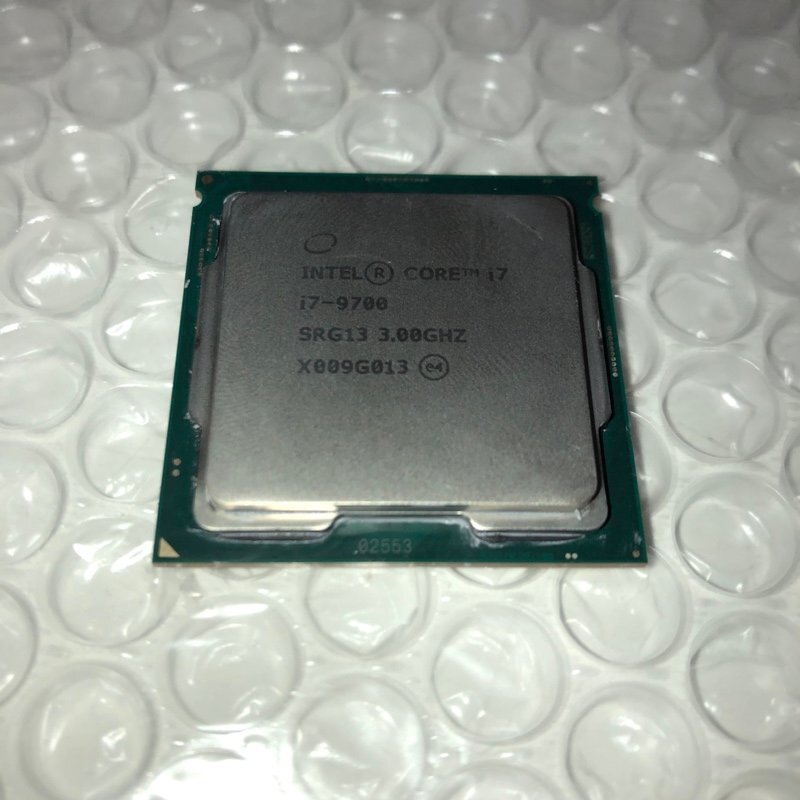 【ジャンク品】Intel インテル CPU Core i7-9700 SRG13 3.00GHz 240426SK750137_画像1