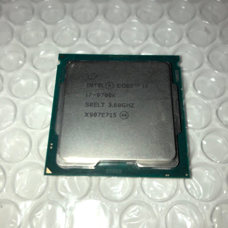 【ジャンク品】Intel インテル CPU Core i7-9700K SRELT 3.60GHz 240426SK750142の画像1