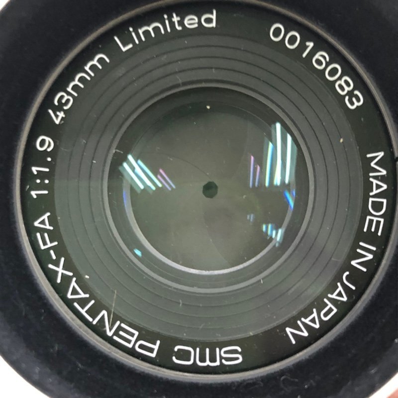 PENTAX ペンタックス FA-1:1.9 43ｍｍ F1.9 Limited 標準単焦点レンズ 箱なし 240501SK260999の画像8