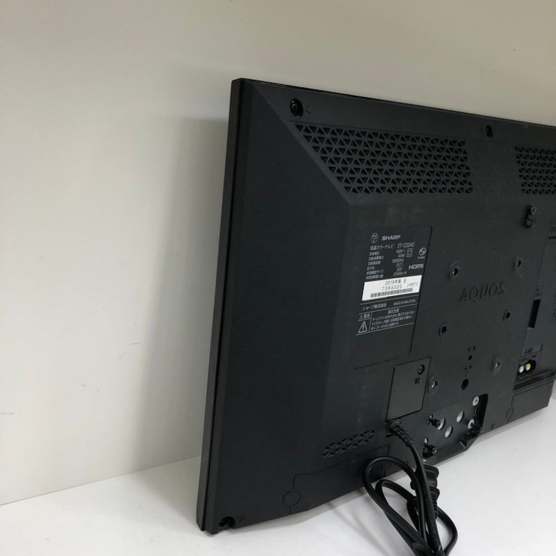 SHARP シャープ 液晶カラーテレビ 2T-C22AD 22V型 2019年製 240507SK060819_画像4
