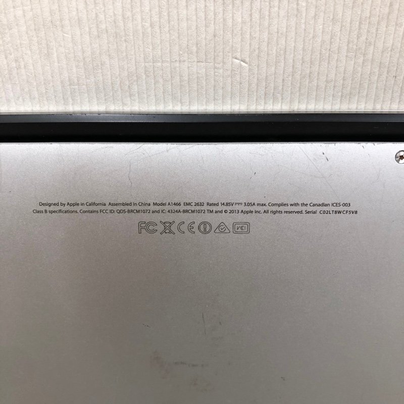 【ジャンク】Apple MacBook Air 13inch Mid 2013 A1466 ストレージなし 240502SK410047_画像8