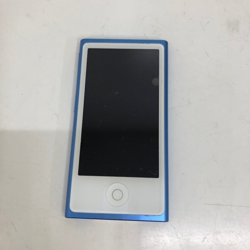 【ジャンク品】apple ipod nano A1446 16GB ブルー アイポッドナノ 液晶不良 本体のみ 240502SK440011_画像1