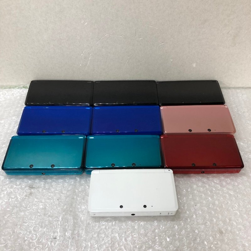 【ジャンク品】任天堂 Nintendo ニンテンドー 3DS CTR-001 本体 10点セット 初期化済 240416SK150286_画像1