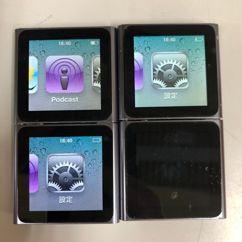 iPod nano 第6世代 8GB 4台まとめ売り A1366 MC688J 本体のみ 230309PT190235_画像1