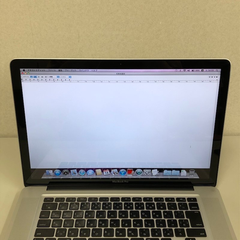 【ジャンク扱】Apple MacBook Pro 15inch Mid 2009 MB986J/A snowleopard/Core2Duo 2.8GHz/4GB/500GB/A1286 240425SK380003_画像3