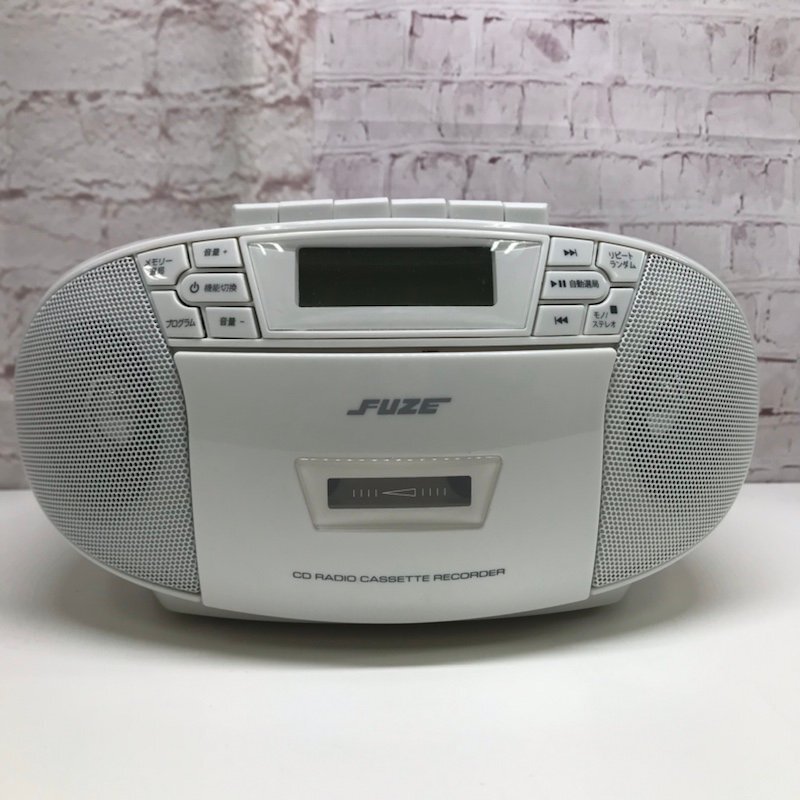 FUZE CDラジオカセットプレーヤー CDRC4W 240220SK320085_画像2