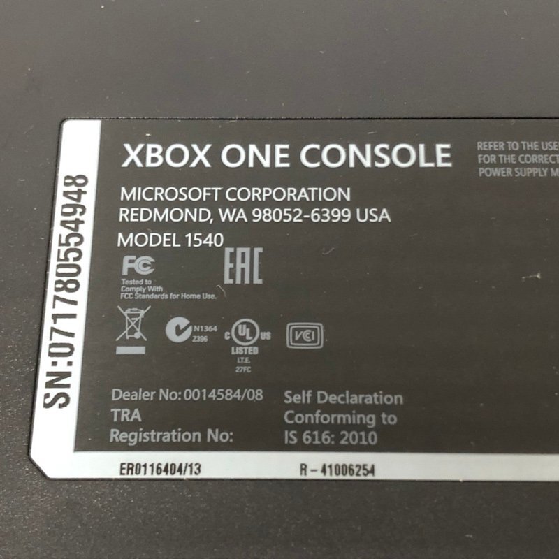 Microsoft マイクロソフト XBOX ONE CONSOLE 本体 1540 500GB 240429SK230760_画像5