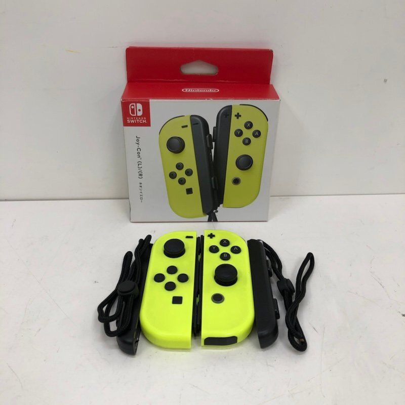 【ジャンク品】Nintendo switch ニンテンドースイッチ ジョイコン HAC-015/HAC-016 Joy-Con　ネオンイエロー 　240418SK750026_画像1