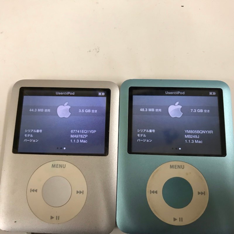 ジャンク 通電初期化OK iPod nano 第3世代 A1236 11台まとめ売り MA980J/MB249J/MB257J/MA978J/MA978ZP/PA981J 240424SK250561_画像8