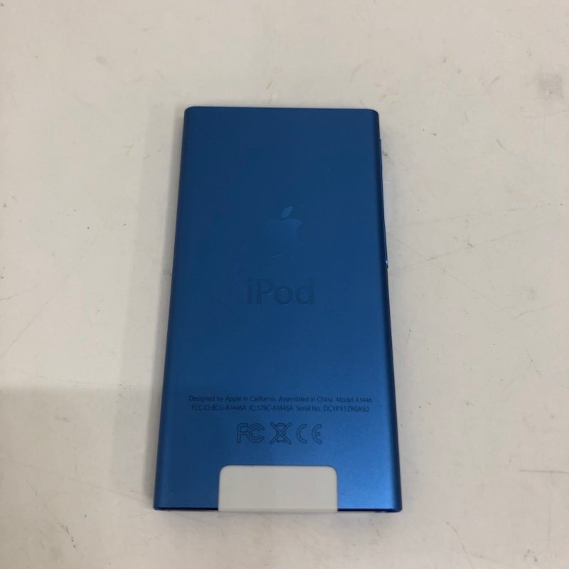 【ジャンク品】apple ipod nano A1446 16GB ブルー アイポッドナノ 液晶不良 本体のみ 240502SK440011_画像2