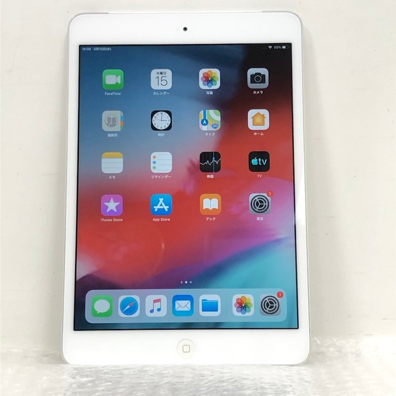 Apple アップル iPad mini 2 16GB A1490 ME814J/A シルバー Wi-Fi+cellularモデル docomo利用制限〇 本体のみ 240329SK220174_画像1