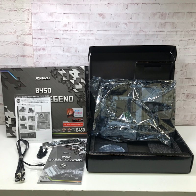 【ジャンク品】ASRock マザーボード B450M STEEL LEGEND 240430SK220334_画像1