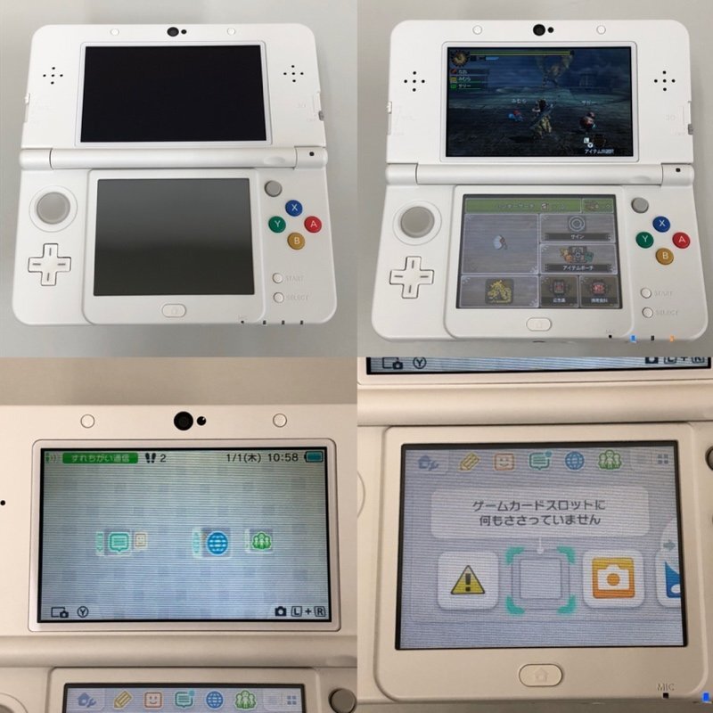 任天堂 New ニンテンドー 3DS ホワイト KTR-001 + きせかえプレート マリオ 木目 240510SK130746_画像7