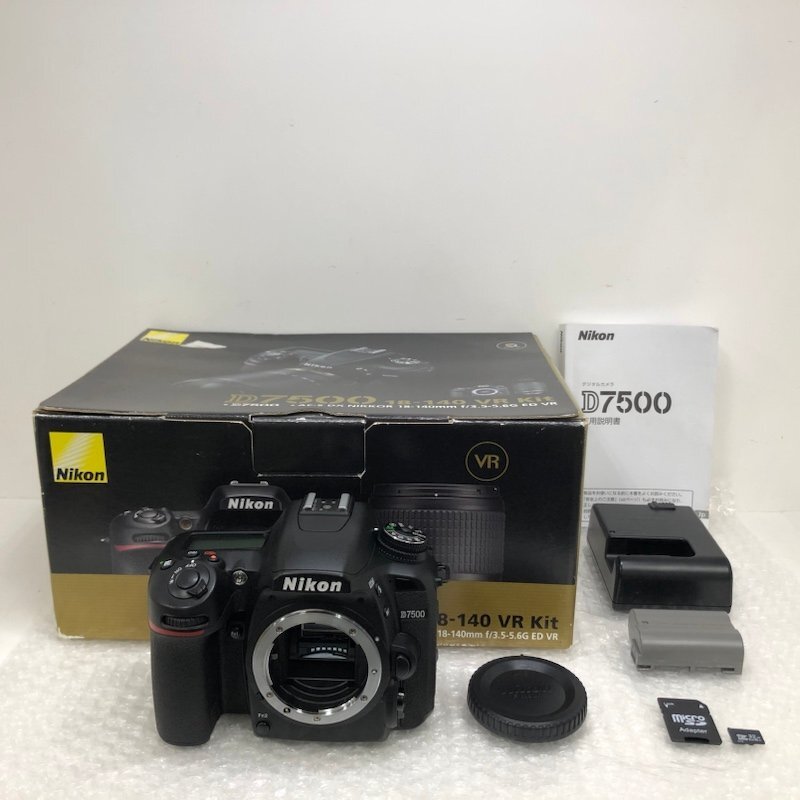 Nikon ニコン D7500 ボディ デジタル一眼レフカメラ マイクロSDカード 32GB付き 240513SK500160_画像1