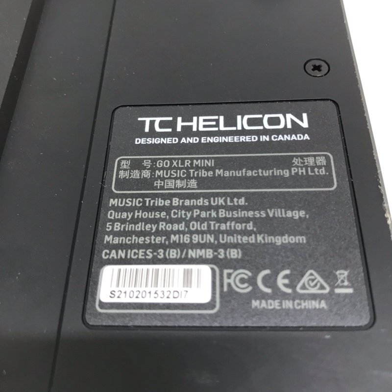 TC HELICON ティーシーへリコン GO XLR mini オンライン配信用ミキサー 240509SK260228_画像9