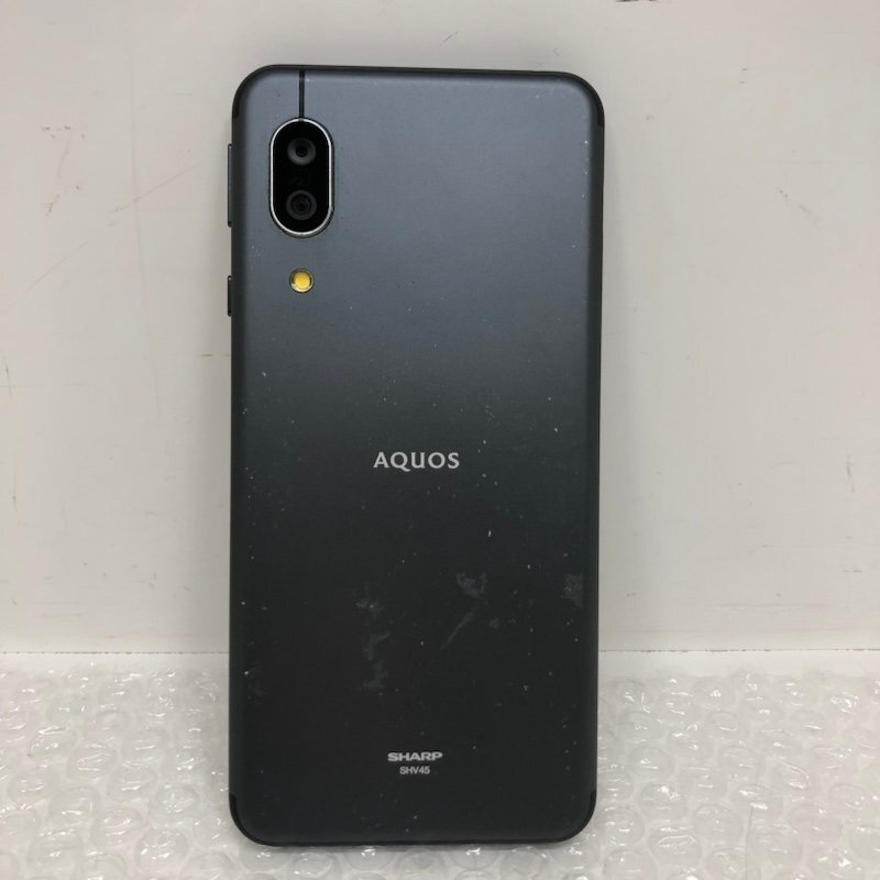 SHARP シャープ AQUOS sense3 SHV45 64GB au利用制限〇 ブラック 240424SK280016_画像4