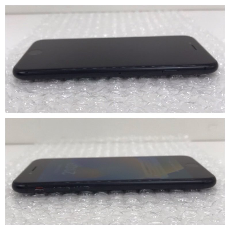 【ジャンク品】Apple iPhone SE 128GB MXD02J/A A2296 ブラック Softbank 利用制限○ 最大容量77％ 231215SK320336_画像3