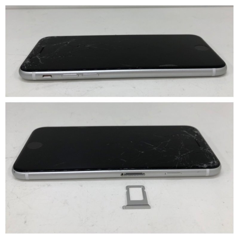 【ジャンク品】 Apple iPhone SE MX9T2J/A A2296 64GB ホワイト SIMフリー バッテリー最大容量 75% 240423SK220427_画像8