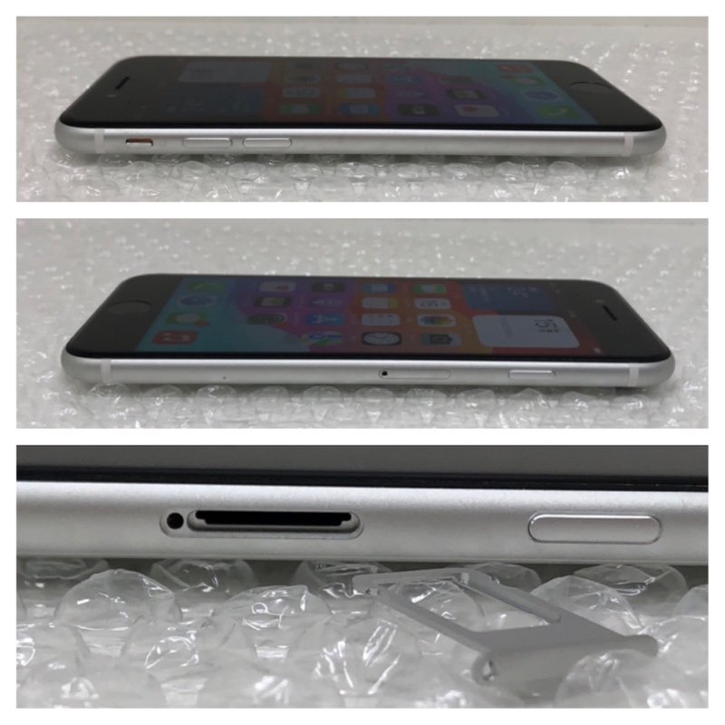 Apple iPhone SE 64GB A2296 MHGQ3J/A 利用制限 ソフトバンク〇 バッテリー最大容量88％ ホワイト アイフォンSE 230831SK190363_画像3