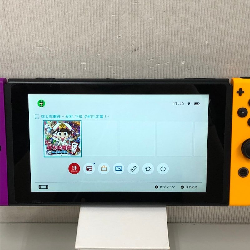 ニンテンドー スイッチ Nintendo Switch HAC-001 Joy-Con(L)ネオンパープル/(R)ネオンオレンジ 240513RM380594_画像2